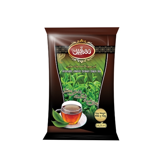 Picture of چای 450 گرمی سلفونی شکسته درجه یک معطر مهرآیین