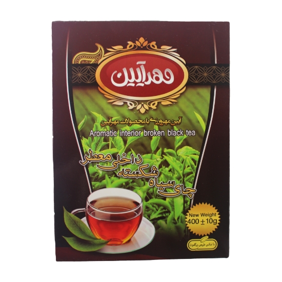 Picture of چای 400 گرمی جعبه ای شکسته ممتاز معطر مهرآیین