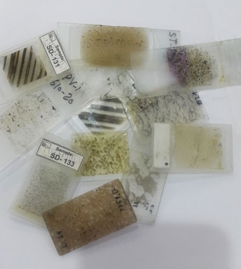 صورة Thin Section Study  تهیه ومطالعه مقطع نازک 