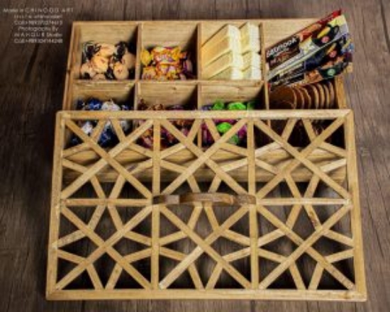 Изображение اردو خوری مستطیل با در گره چینی