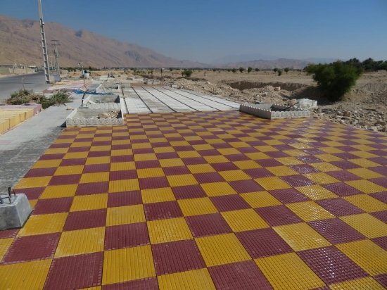 Picture of سنگ فرش، موزاییک، کف فرش طرح کاشی